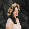 Lady with Flower crown - Flower crown photo montage with your lovely pose