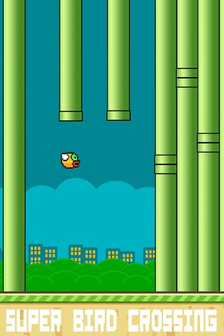 Happy Bird Returns (classic pixel flappy game remake) screenshot 2