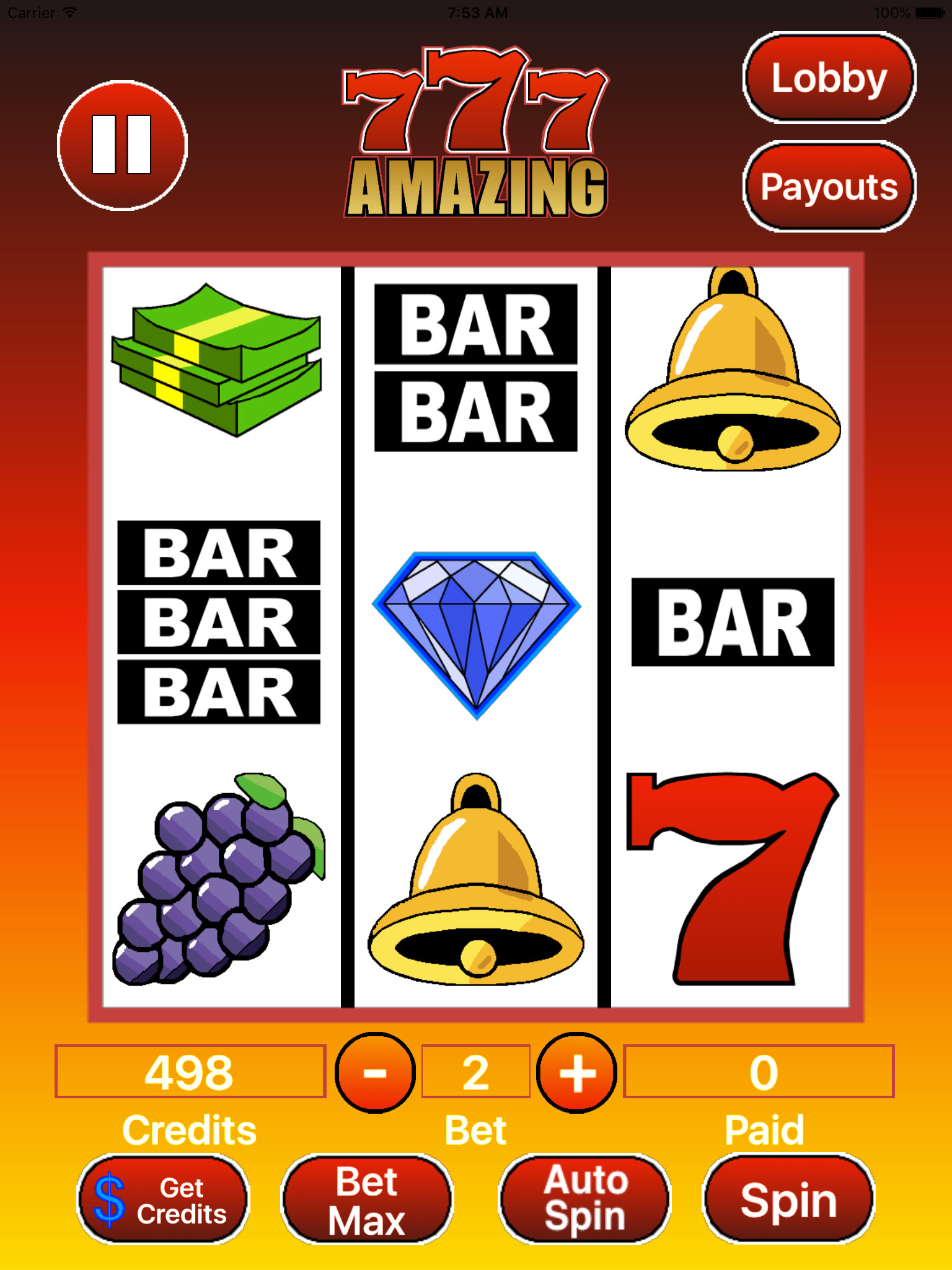 Amazing 777 Slots screenshot 10