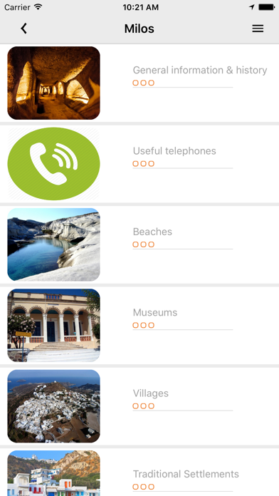 Screenshot #2 pour Milos Guide App