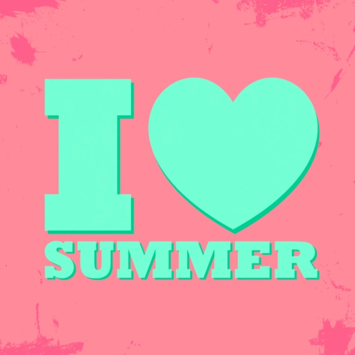 I love summer - stickers for photo iOS App