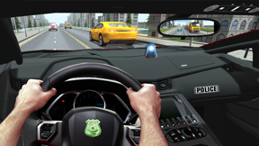 Racing In Police Car screenshot
