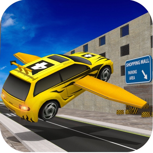 Multistory Flying Car Parking - Futuristic Jet Airplane Mall Landing Simulator Pro icon