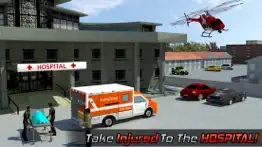 911 emergency ambulance driver duty: fire-fighter truck rescue iphone screenshot 1