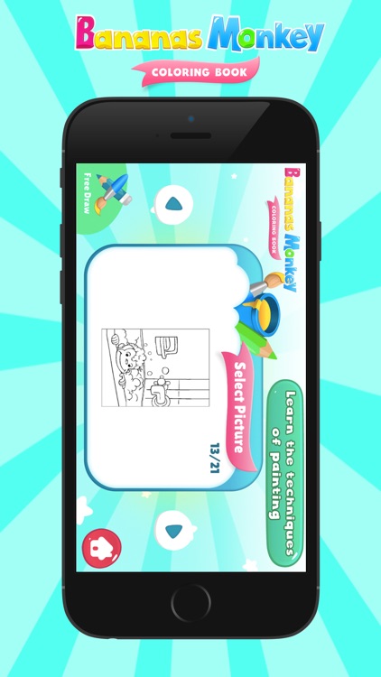Bananas Monkey Coloring Books screenshot-4