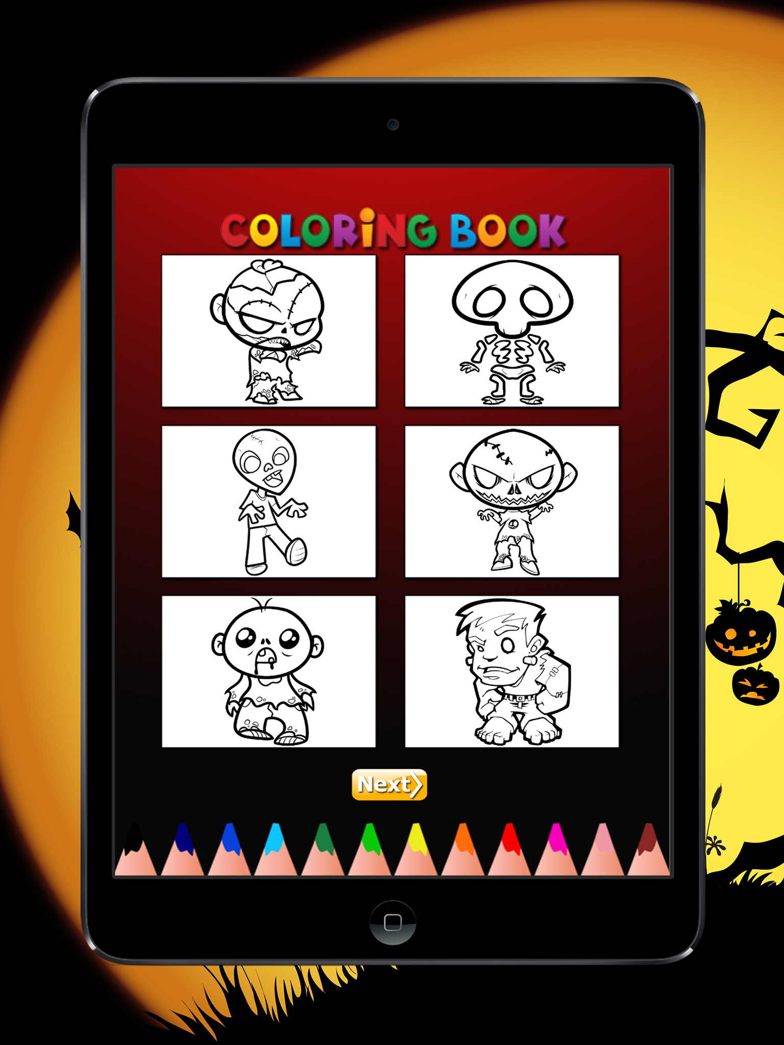 Zombies Ghost Coloring Book - Drawing for Kids screenshot 6