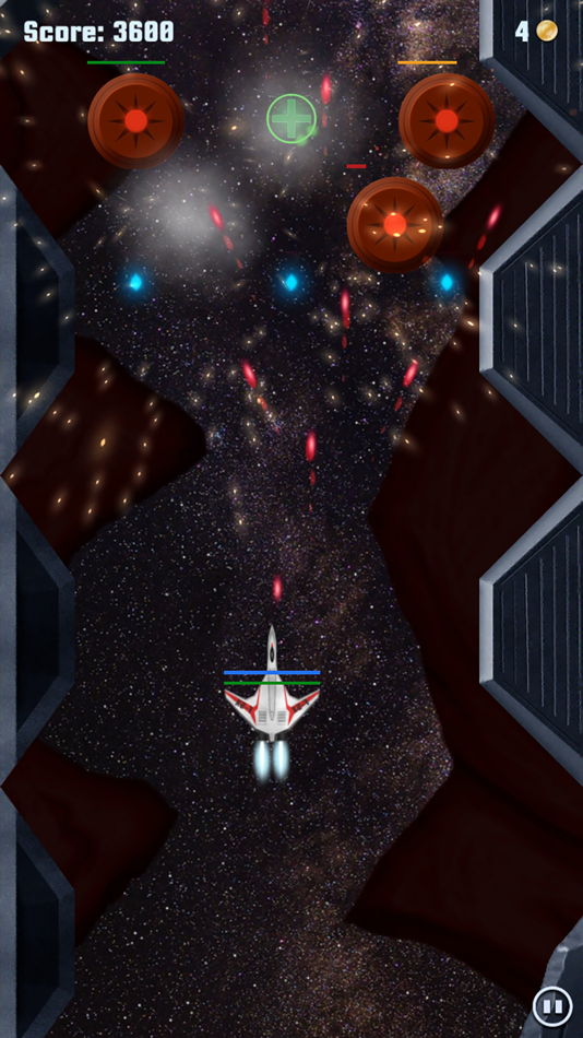 #3. Incident X - Deep space plasma hell shoot them up (iOS) 由: VISIO BOREALIS MB