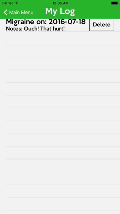 Screenshot #2 pour MyMigraine