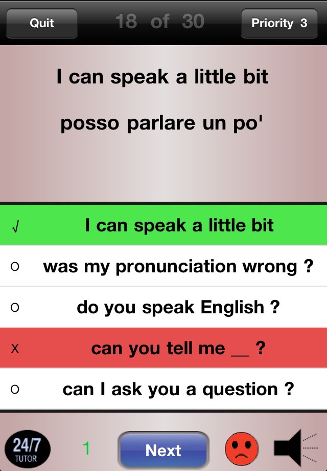 Italian Phrases 24/7 Language Learning screenshot 4