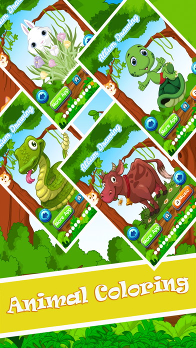 Screenshot #1 pour Animal Color Mix Page Paintbrush, Draw,Doodle, Sketch Coloring Book For Kid