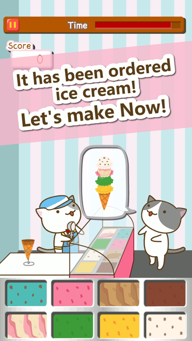 Cat ice cream shop screenshot 2