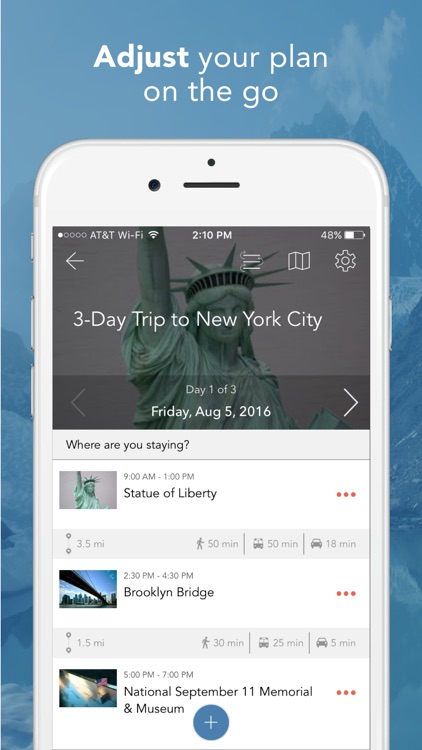 RueBaRue: Plan Your Vacation