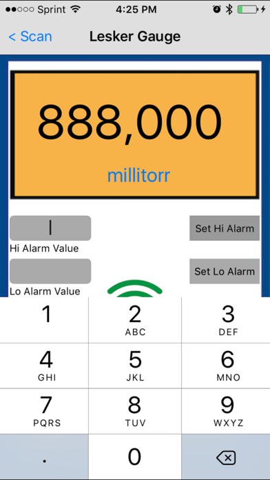 Screenshot 4 of Lesker Gauge App