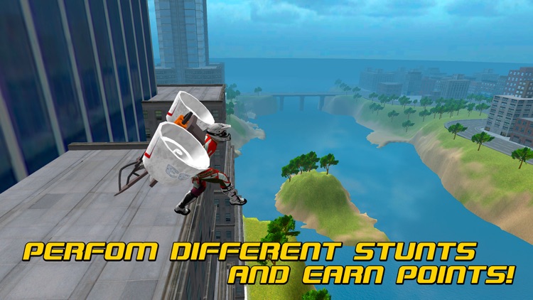 Flying Man: Skydiving Air Race 3D Full screenshot-3