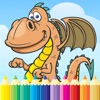 Icon Dragon Dinosaur Coloring Book - Drawing and Painting Dino Game HD, All In 1 Animal Series Free For Kid