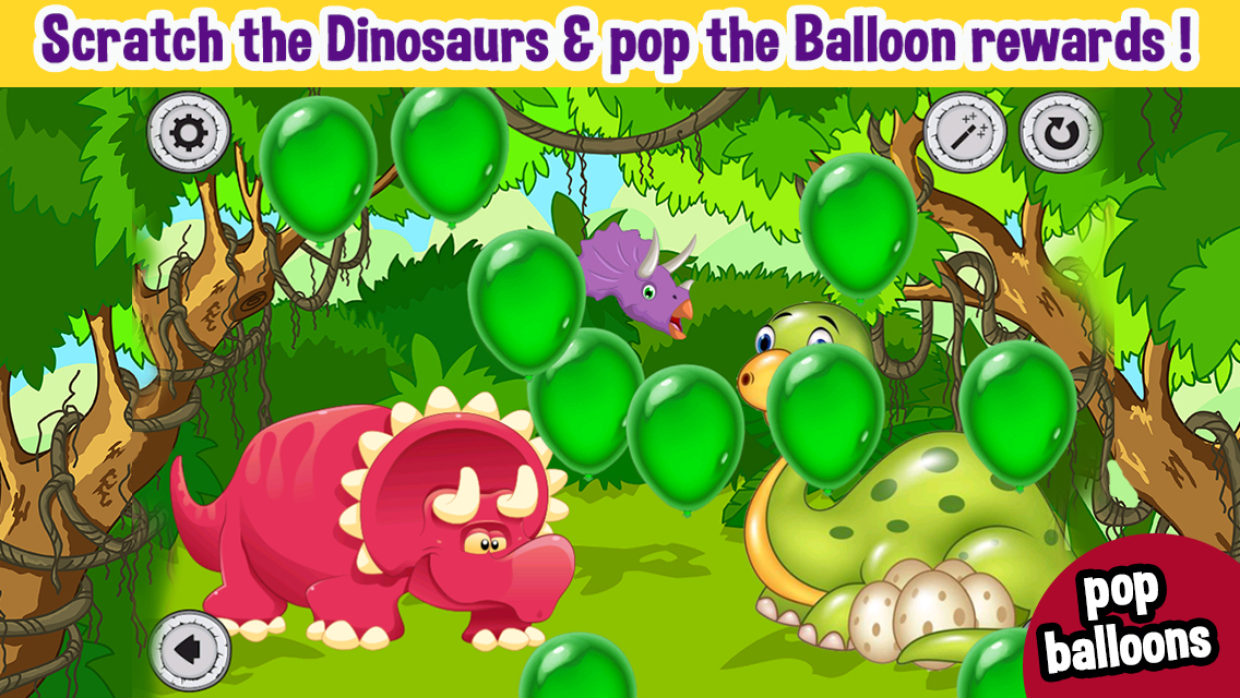 Dinosaurs Scratch & Paint Color Games screenshot 5