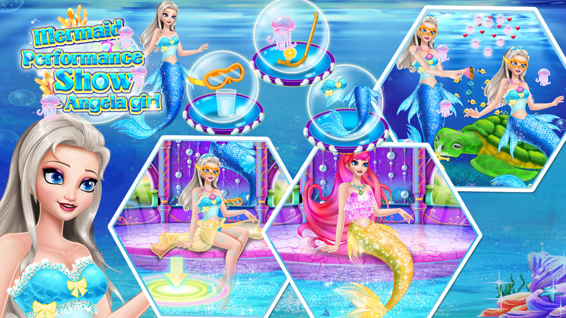 Princess Angela Mermaid Performance Show