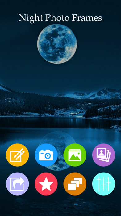 Screenshot #1 pour Night Photo Frame & Photo Editor