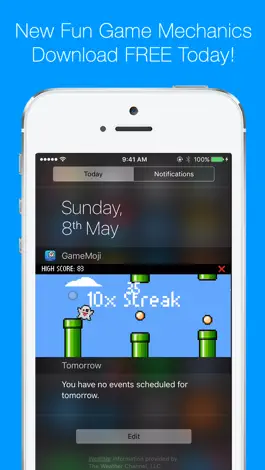 Game screenshot GameMoji  - Free Widget Games in Your Notification Center! apk
