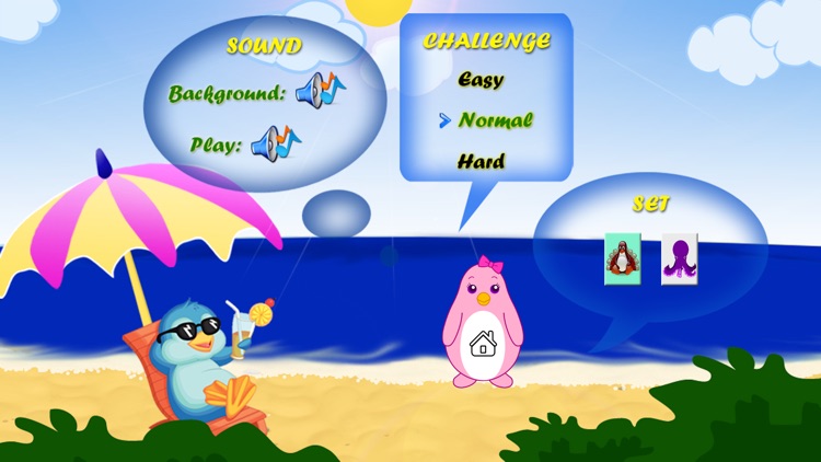 Bird Beach - memo brain to match same classic pet cards screenshot-3