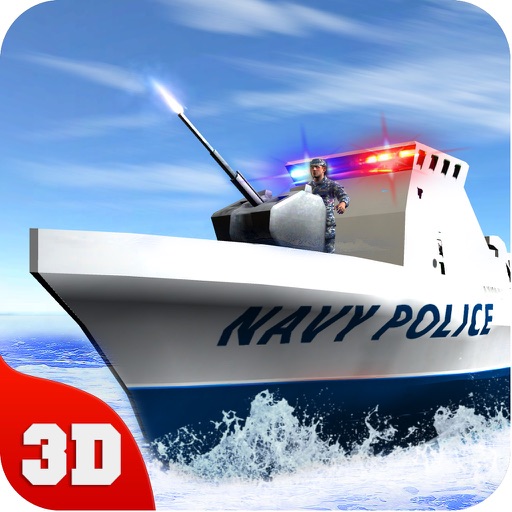 Police Navy Speed Boat – 911 Coast Guard Emergency Icon