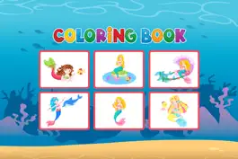 Game screenshot Mermaid Coloring Book - Painting Game for Kids apk