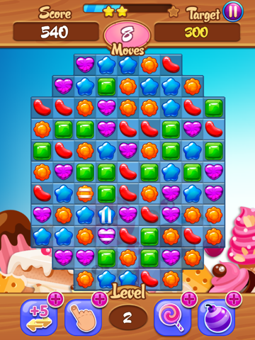 Candy Garden - Go To New Jelly Land 2016 iPad screenshot 2 - Games app