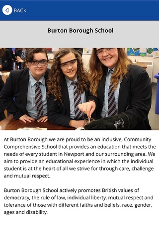 Burton Borough School screenshot 2