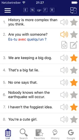 Game screenshot English - French Common Phrases hack