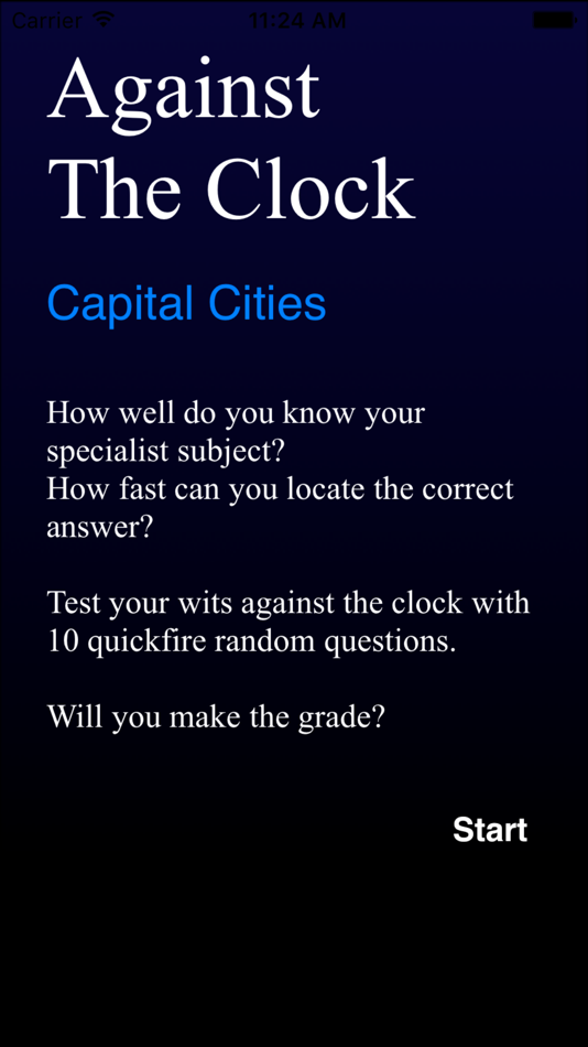 Against The Clock - Capital Cities - 4.0 - (iOS)