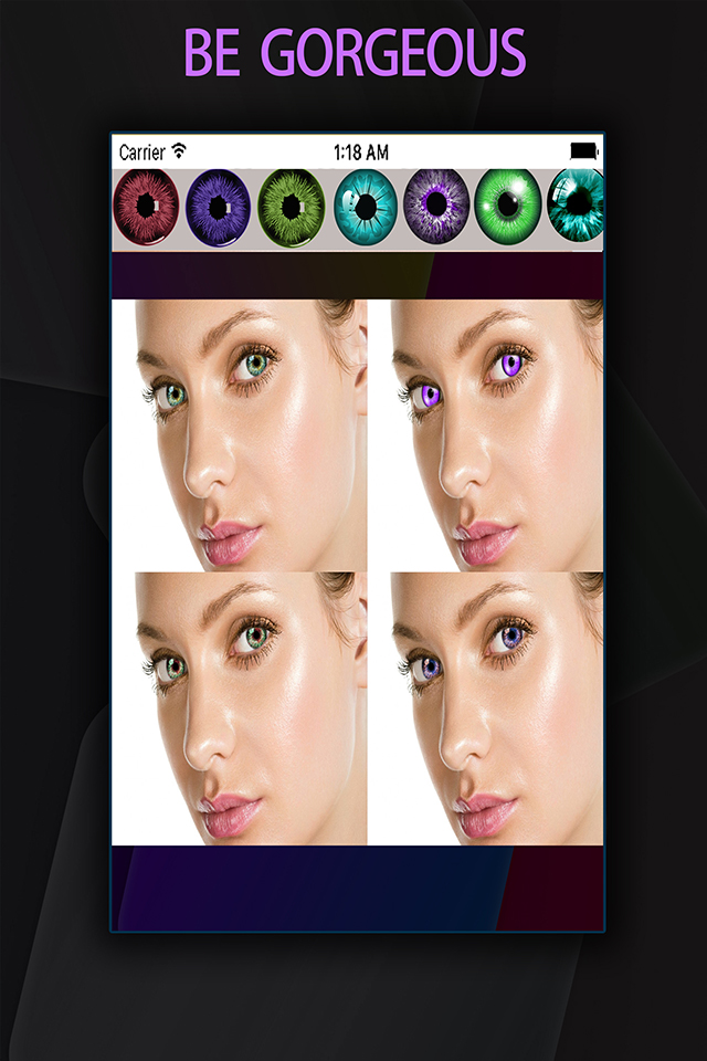 Girls Eye Changer - Replace Eye Color With Various Color Effects
