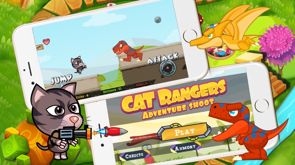 Cat Rangers Adventure Shoot - 1.0 - (iOS)