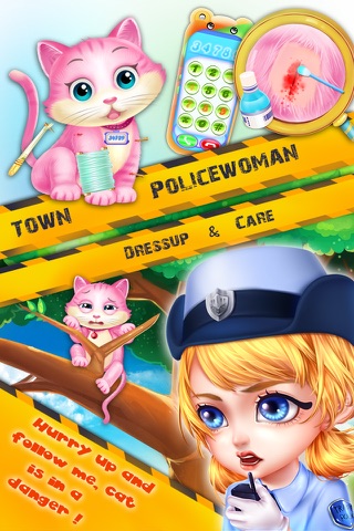 Town Policewoman-Dressup&Care screenshot 2