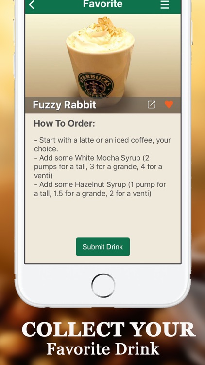 Secret Menu for Starbucks Free- Coffee, Frappuccino, Macchiato, Tea, Cold & Hot Drinks Recipes App screenshot-4