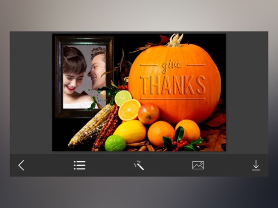Thanksgiving Photo Frames - Creative Frames for your photo iPad screenshot 4 - Photo & Video app