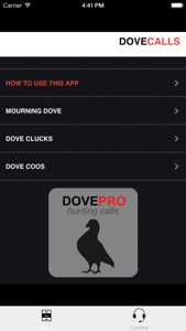 REAL Dove Calls and Dove Sounds for Bird Hunting! - BLUETOOTH COMPATIBLE screenshot #2 for iPhone