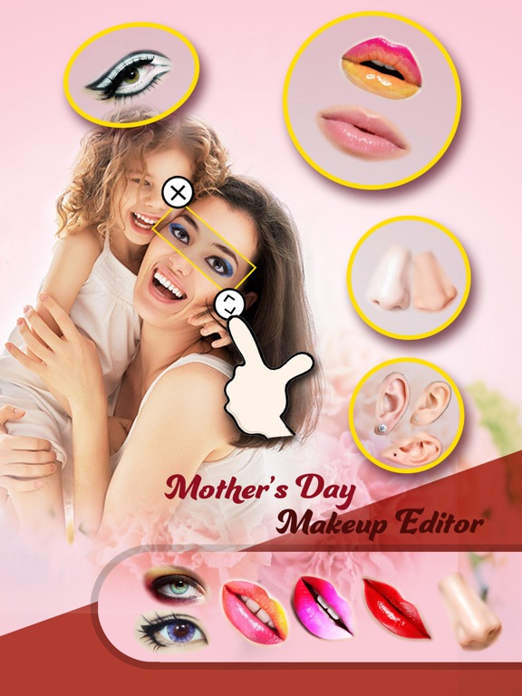 Screenshot #6 pour Mother Makeup Booth - Aa Photo Frame & Sticker Edit.or to Change Hair, Eye, Lip Color