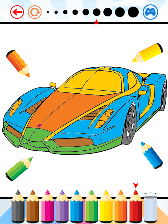 赛车运动图画书 - 绘画车辆游戏高清，都在1系列免费为儿童のおすすめ画像2