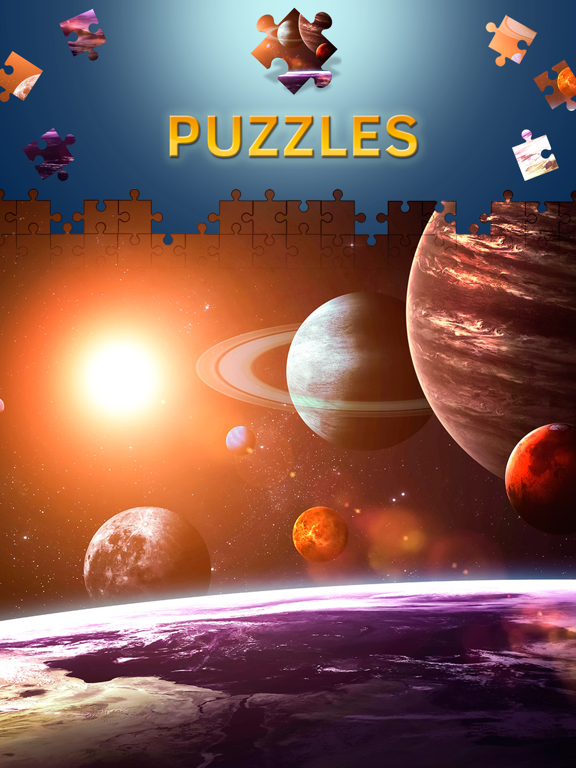 Space Jigsaw Puzzles free Games for Adults iPad screenshot