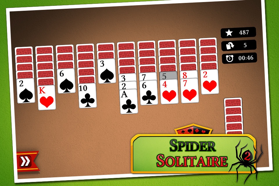 Spider Solitaire 2 screenshot 2