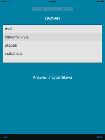 Screenshot #6 pour Swahili Dictionary +
