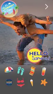 i love summer - stickers for photo iphone screenshot 1