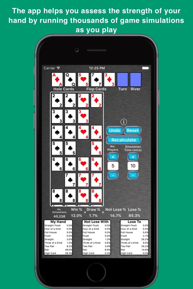 Texas Beat'em - The Poker Helper screenshot 3