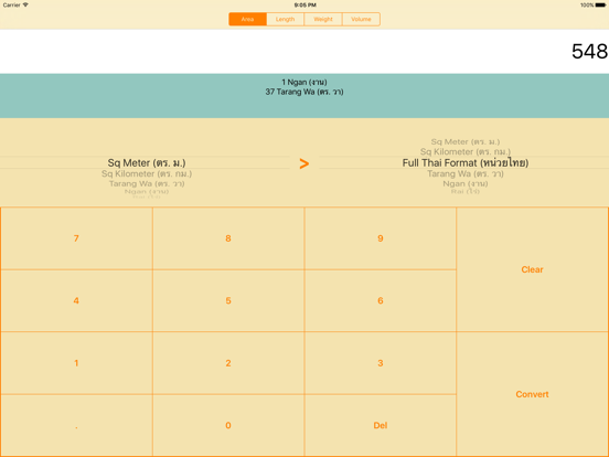 Screenshot #5 pour Thai Unit Converter