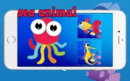 Game screenshot Easy Sea Animals Jigsaw Puzzle Matching Games for Free Kindergarten Games or 3,4,5 to 6 Years Old mod apk