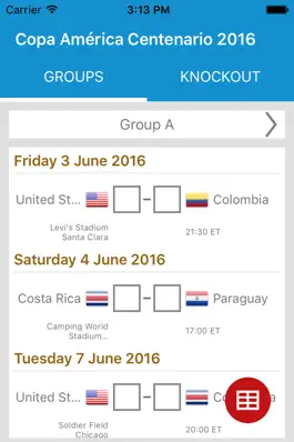 Game screenshot Copa America Centenario Table - United States 2016 mod apk