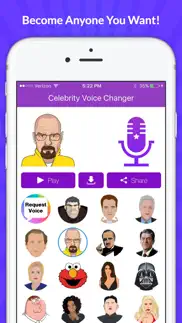 celebrity voice changer - funny voice fx cartoon soundboard iphone screenshot 1