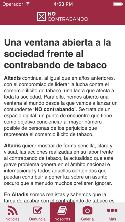 NO Contrabando–App de Altadis screenshot-4