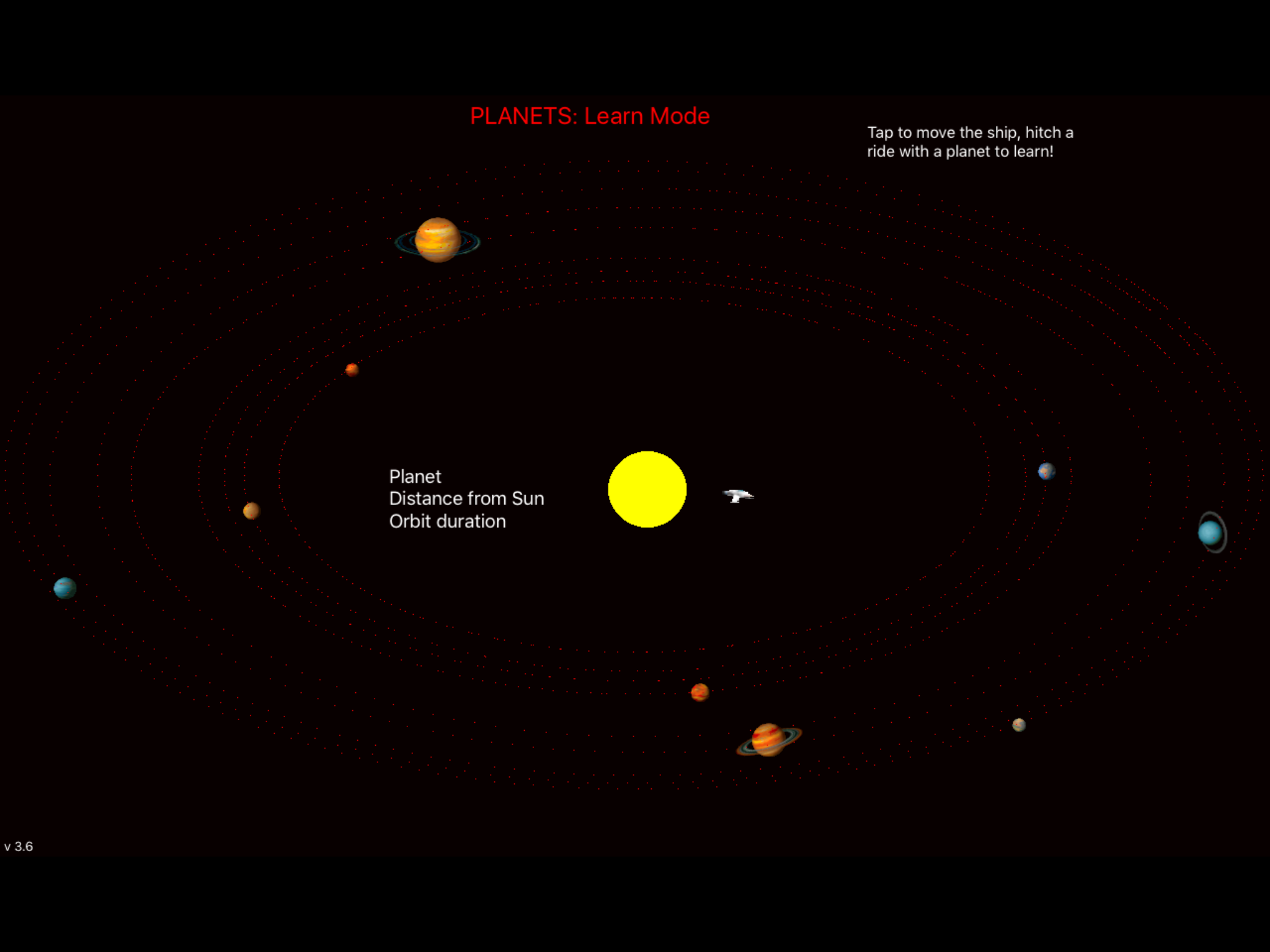 PLANETS: Learn Mode