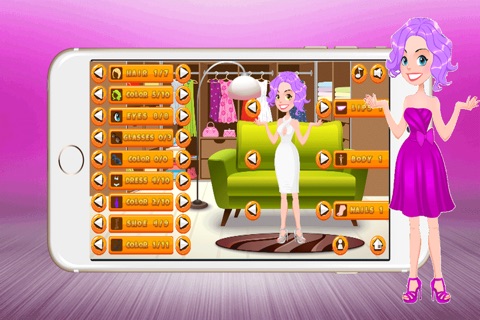 Supermodel Dress up Games : Party Dress Outfits Awsome For Girl screenshot 2